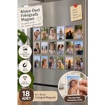 Kişiye Özel Fotoğraflı Magnet 18 Adet 6 9 Cm Sürpriz Hediyeli