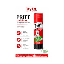 Pritt Original 43gr. Stick Yapıştırıcı Solventsiz Güçlü Yapıştırıcı, Kağıt Ve Karton İçin