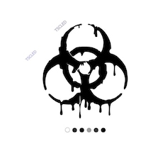 Evrensel Tehlike Tıbbı Zehirlenme Uyarısı Sticker