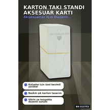 Karton Takı Standı 5.5x12 Cm 200 Adet Renk Aksesuar Sergileme Kartı Bx-313752 Çok Renkli