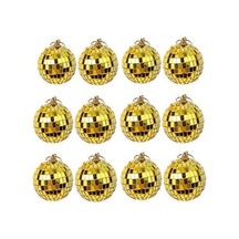 Disco Topu Aynalı Gold 4 Cm 12 Li