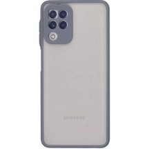 Newface Samsung Galaxy A22 Kılıf Montreal Silikon Kapak - Gri