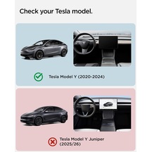 Tesla Model Y Legacy 2024-2023 Arka Koltuk Emniyet Kemeri Yükseltici To250 Black - Acp06041