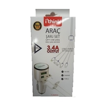Araç Şarj Set Gold Serisi 4İn1 Kablo İ'Think
