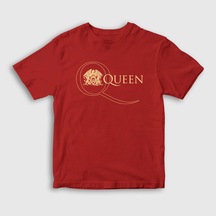 Presmono Unisex Çocuk Gold Logo Queen T-Shirt