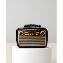 Müzik Kutusu Bluetooth Bağlantılı El Fenerli Nostaljik Tasarım Radyo 22871800