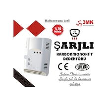 3Mk-Co220 Karbonmonoksit Co Gaz Dedektörü 220V Şarjlı Pilli