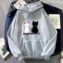 Pembe 2024 Erkek Ve Kadın Sonbahar Ve Kış Çiftler Modası Artı Kadife Kapşonlu Bol Üst Pembe