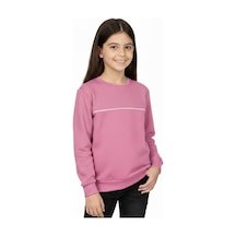 Kız Çocuk Taşlı Sweatshirt Bgl-st05268 Pembe