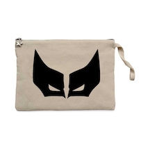 Wolverine Maske Krem Clutch Astarlı Cüzdan / El Çantası
