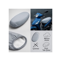 Arora Tdr 601 Sz Su Geçirmez Branda Motosiklet Sele Kılıfı Lastikli, Uv Korumalı Gri