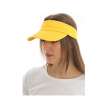 Uv Koruyuculu Unisex Siperlikli Sarı Şapka Sarı