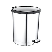 Tr Ayak Pedallı Gri-metal Görünümlü Çöp Kovası 20 Litre Büyükboy Çıkabilen İç Kova Ø33 H:40 Geniş Hazne Diğer