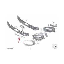Bmw 1 Serisi 2020-2022 Ön Tampon Çeki Demirri Kapağı Tw Oem No 51119463082