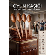 Uzun Halk Oyunu Kaşığı - Kına Zeybek 14 Adet 718722 Diğer