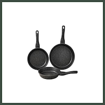 Bezos Redchef 20-24-28cm 3lu Dokum Tava Set Nhr Çok Renkli