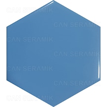 Can Seramik - 15x17 Cm. Altıgen Çini Karo N11.90