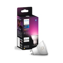 4.2w Renkli Akıllı Spot Ampul Gu10 Bluetooth Uyumlu, Alexa, Apple Home Ve Google Assistant İle Sesli Kontrol - 25.000 Saat Ampul Kullanım Ömrü 4w 78mm & Yok