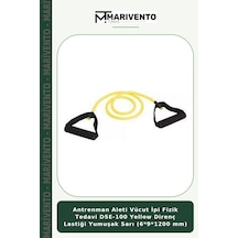 Antrenman Aleti Vücut İpi Fizik Dse-100 Yellow Direnç Lastiği Yumuşak Sarı 6 9 1200 Mm