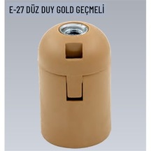 30 Adet E27 Gold Geçmeli Düz Duy