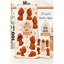 Kedi & Köpek Kurulama Havluları Poodle Joy Hızlı Kuruyan 50x100cm