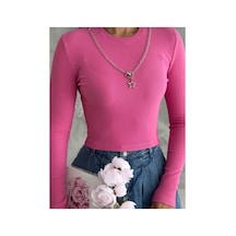 Çınar Boutique Kolyeli Bluz-pembe - S-m Pembe Pembe