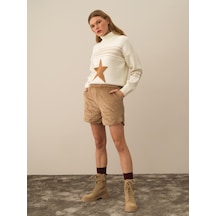 Xint Camel Esnek Dokulu Regular Fit Şort 275416