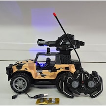 Oyuncak Kumandalı Jeep Su Boncuğu Atan Şarjlı Işıklı Asker