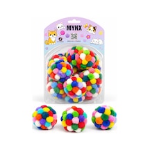 Mynx Kedi Oyun Topu Ponponlu 20 Li Paket