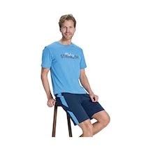Over Sleep By Poleren Over Sleep 2385 Erkek Süprem Şort Yazlık Takım S-m-l-xl Turkuaz Over Sleep By Poleren Over Sleep 2385 Erkek Süprem Şort Yazlık Takım S-m-l-xl Turkuaz