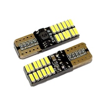 T10 Led Ampul Canbus'lı Buz Mavi 2'li Set 12v
