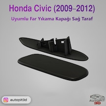 Honda Civic 2009 2012 Uyumlu Far Yıkama Kapağı Sağ Taraf