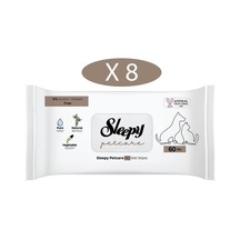 Sleepy Petcare Evcil Hayvan Islak Havlusu 8 x 60'lı 480 Yaprak