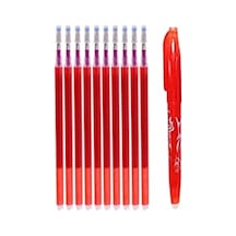 Isı Ile Uçan Silinebilen Refill Kalem Içi Ve Kalem 11 Adet Kırmızı ---