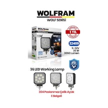 Wolfram 32409 Çalışma Lamba Kare Maxi 3060 Lümen 36w