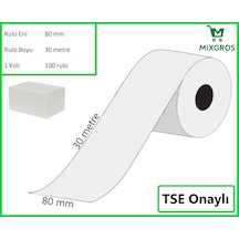 80x30 Metre Termal Yazarkasa Ve Adisyon Rulosu 100 Adet