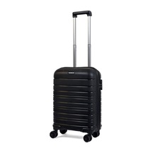 Karbon PP Seyahat Valizi Horizon Serisi Kırılmaz Bavul, Siyah - Kabin Boy Siyah