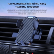 Klipsli Sarsılmaz Airwent Araç Havalandırma Telefon Tutucu Araç İçi Telefon Tutucu 2 Mixed