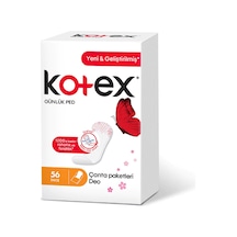 Kotex İnce Günlük Ped Parfümlü Çanta Paketleri 56'lı