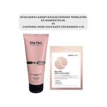 The Fair Gözenek Temizleyici Kil Maskesi 100 ML + Dermal 3 Katmanlı Rose Gold Göz Maskesi 4 G