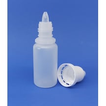 15 ML Şeffaf Boş Plastik Likit Şişe Mürekkep-Kolonya-Aseton Şişesi 1-100 Adet