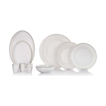Schafer Adel Gold 56 Parça Bone Porselen Yemek Takımı Gld02