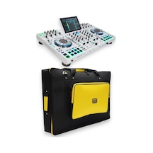 Prime 4+ Setup İçin Uyumlu Soft Case Taşıma Çantası. Siyah Sarı.