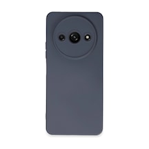 Xiaomi Redmi A3 4g Kılıf Nano İçi Kadife Silikon - Gri Düz Renkli