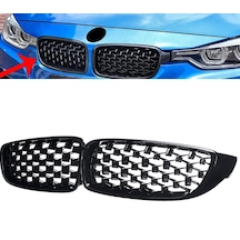 Bmw F32 F33 F36 Ön Panjur Izgara Böbrek Diamond Siyah