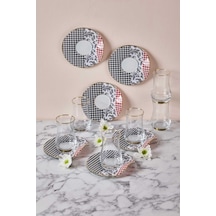 Neva N3253 Berry 6 Kişilik Çay Seti-Kazayağı Çok Renkli