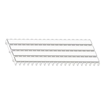 25 CM Blok Serisi Havuz Kenar Izgarası 10 Mt