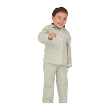 The Don Açık Yeşil Ekose Kız Çocuk Pijama Takımı (9-14 Yaş)