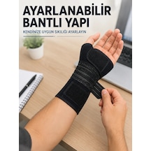 Erturkstore Mey İthalat Metal Destekli El Bilek Ateli Ayarlanabilir Bantlı Bileklik Başparmak Açık -