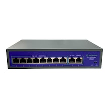 Novacom Nvc-hıf0820fbl-c 8+2 Port 10/100mbps Uplink Aı Poe Switch